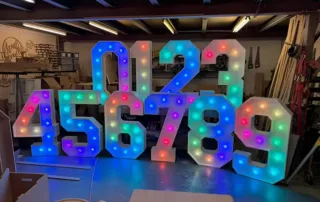 Light Up Your Event With Our 4ft RGB Light-Up Numbers