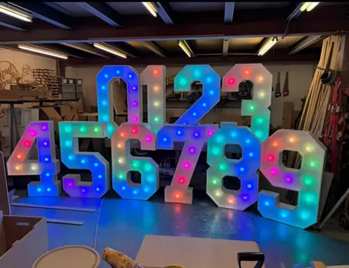 Light Up Your Event With Our 4ft RGB Light-Up Numbers